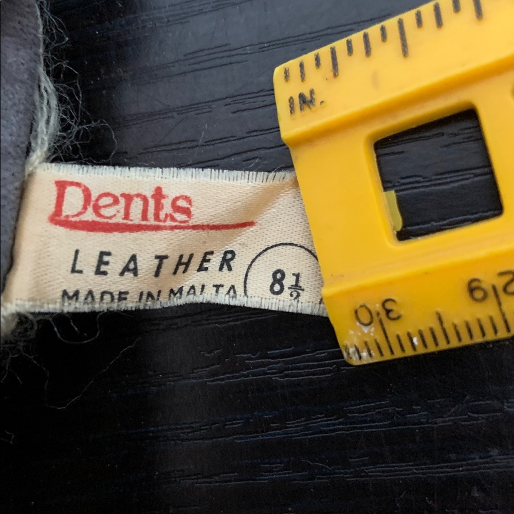 Vintage Dents Crochet & Leather Driving Gloves size 8 1/2 - Picture 7 of 9